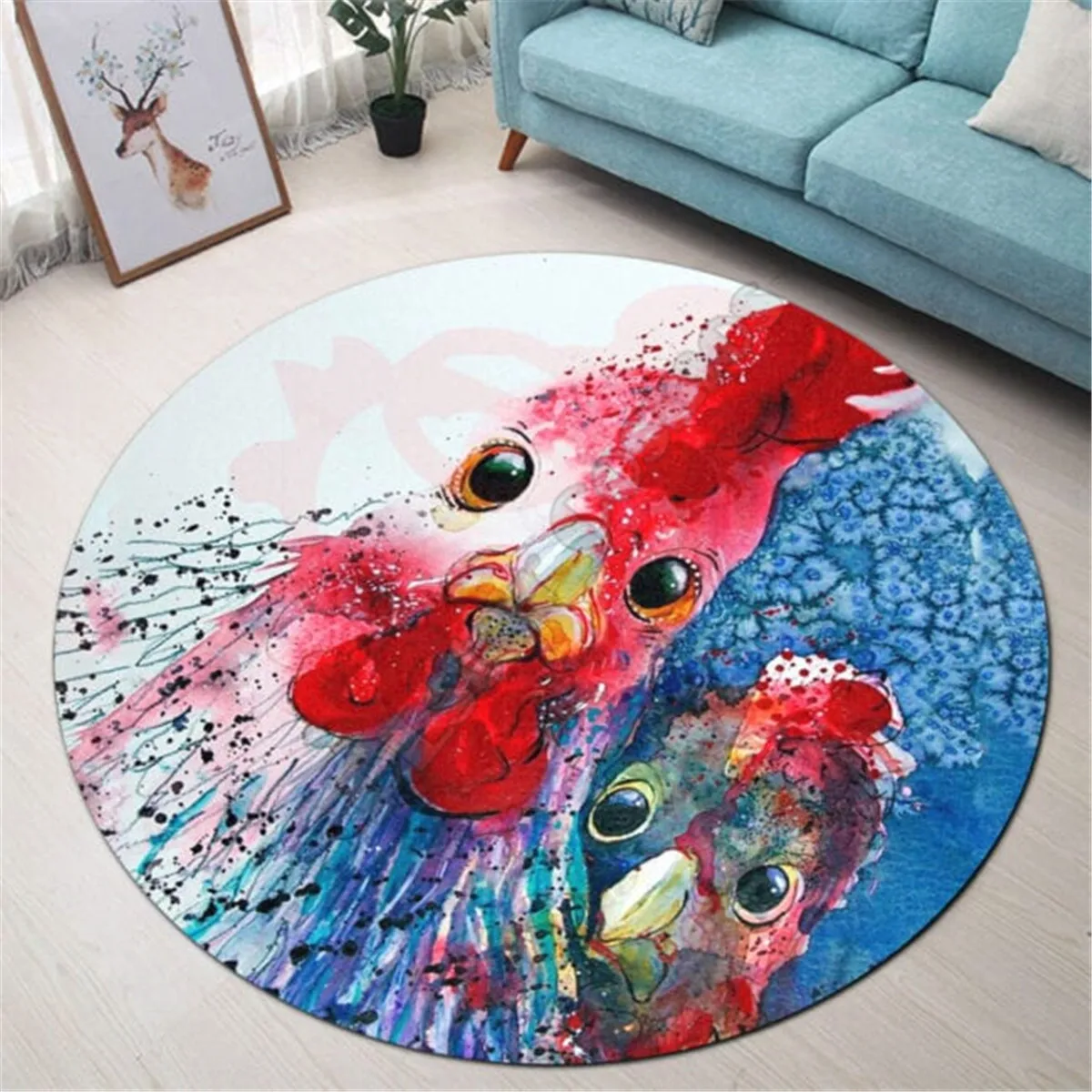 Love Chicken Premium Round Rug 3D Printed Rug Non-slip Mat Dining Room Living Room Soft Bedroom Carpet 02
Love Chicken Premium Round Rug 3D Printed Rug Non-slip Mat Dining Room Living Room Soft Bedroom Carpet 02