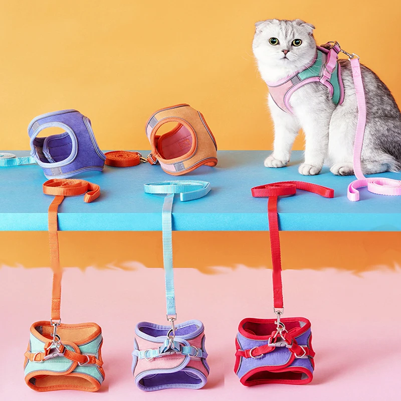 Escape Proof Cat Harness Leashes Set Reflective Adjustable Cat Collar Puppy Outdoor Training Vest Soft Harness Pet Accessories
Escape Proof Cat Harness Leashes Set Reflective Adjustable Cat Collar Puppy Outdoor Training Vest Soft Harness Pet Accessories