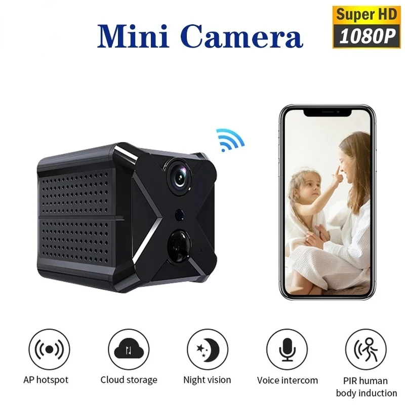 1080P HD Mini Camera Night Vision Cam Home Safety Security Surveillance Baby Wireless WiFi Monitor Camcorders Video Recorder New
1080P HD Mini Camera Night Vision Cam Home Safety Security Surveillance Baby Wireless WiFi Monitor Camcorders Video Recorder New