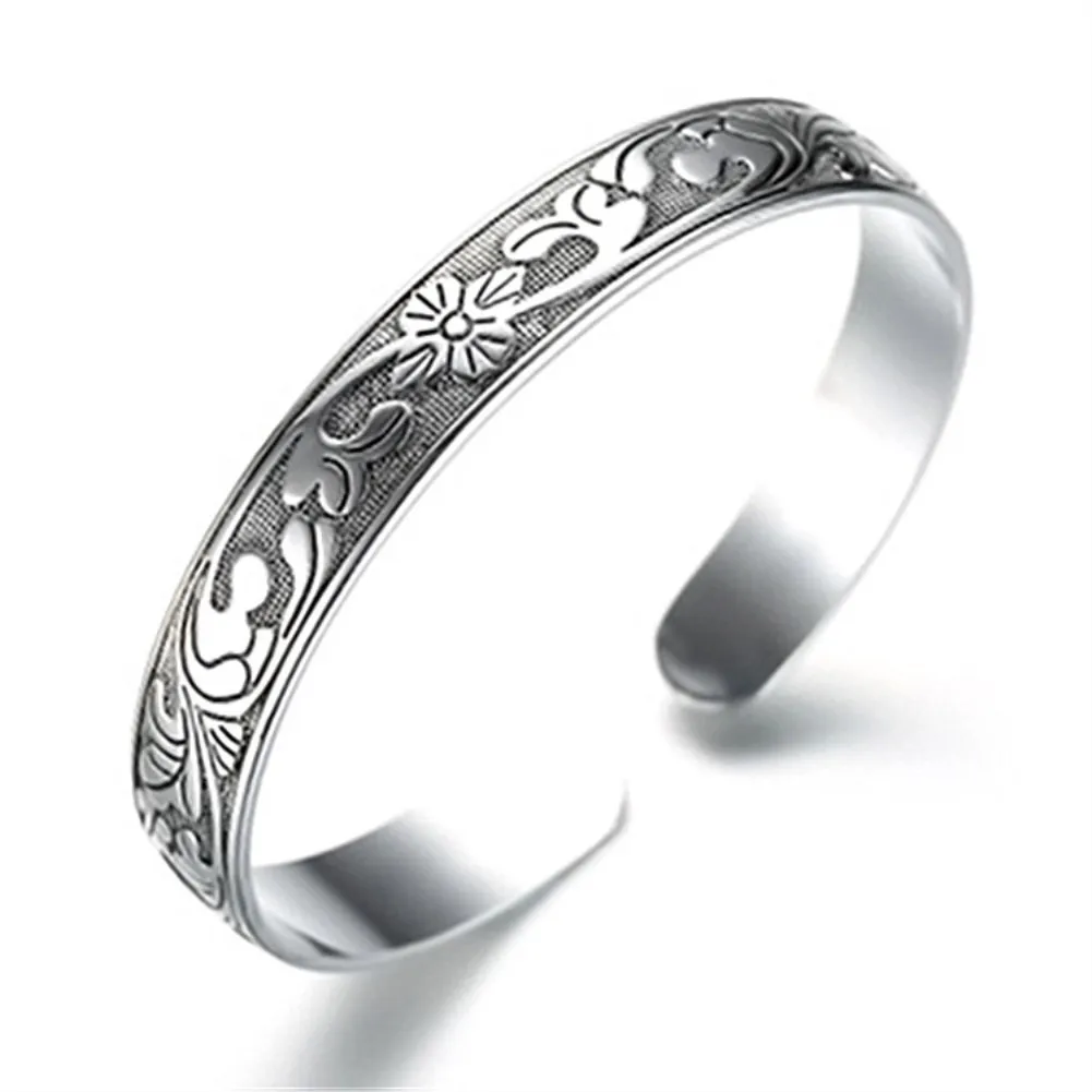 Hot selling vintage Thai women black fashion silver bracelet plum blossom vine leaf fashion women silver plated bracelet women
Hot selling vintage Thai women black fashion silver bracelet plum blossom vine leaf fashion women silver plated bracelet women