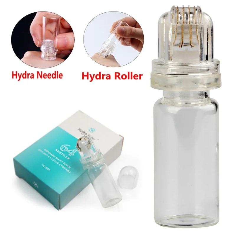 

NEW Hydra Roller Stamp 64 Pin 20pin needles mesotherapy for face serum filler injection Titanium Needle Tips Derma microneedles