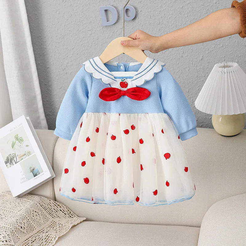 Baby Girl Clothes Spring 2022 New Girls Dress Navy Collar Style Toddler Girls Long Sleeve Princess Dress 9M-4Y
Baby Girl Clothes Spring 2022 New Girls Dress Navy Collar Style Toddler Girls Long Sleeve Princess Dress 9M-4Y