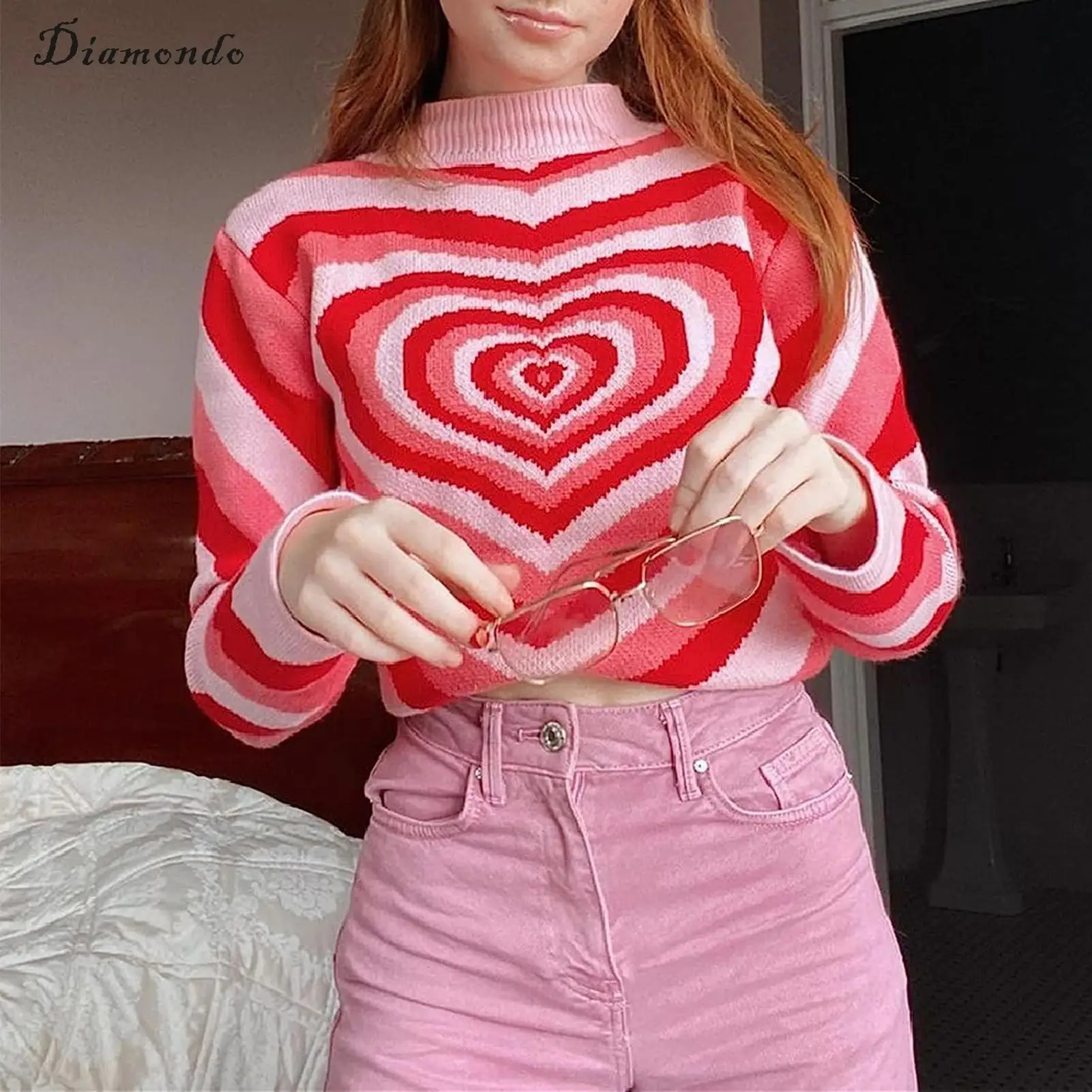 Crew Neck Pullover Heart Sweater Vintage Casual Aesthetic Knitwear Streetwear Men Women Sweater Long Sleeve Y2K Winter Clothes
Crew Neck Pullover Heart Sweater Vintage Casual Aesthetic Knitwear Streetwear Men Women Sweater Long Sleeve Y2K Winter Clothes