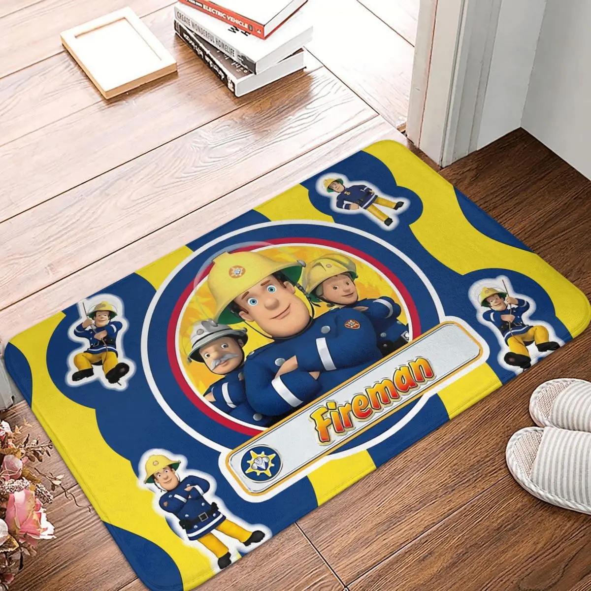 Мультяшный нескользящий коврик Fireman Sam с изображением персонажей из мультфильмов, коврик для гостиной, напольный ковер, домашний декор
Мультяшный нескользящий коврик Fireman Sam с изображением персонажей из мультфильмов, коврик для гостиной, напольный ковер, домашний декор