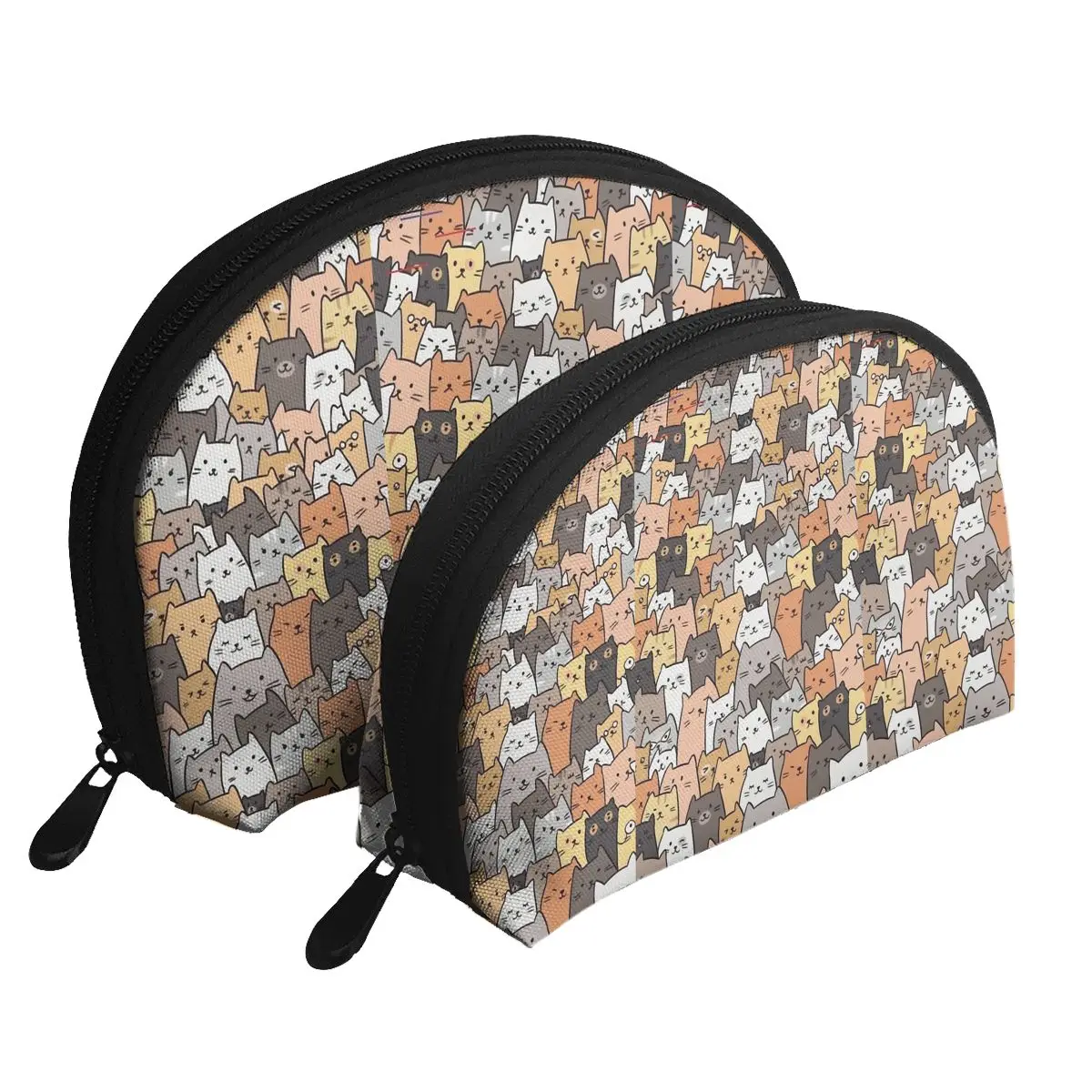 2PCS Cosmetic Bag For Women Bell Zipper Cosmetics Pouch Ladies Bag Many Cat Makeup Bag
2PCS Cosmetic Bag For Women Bell Zipper Cosmetics Pouch Ladies Bag Many Cat Makeup Bag