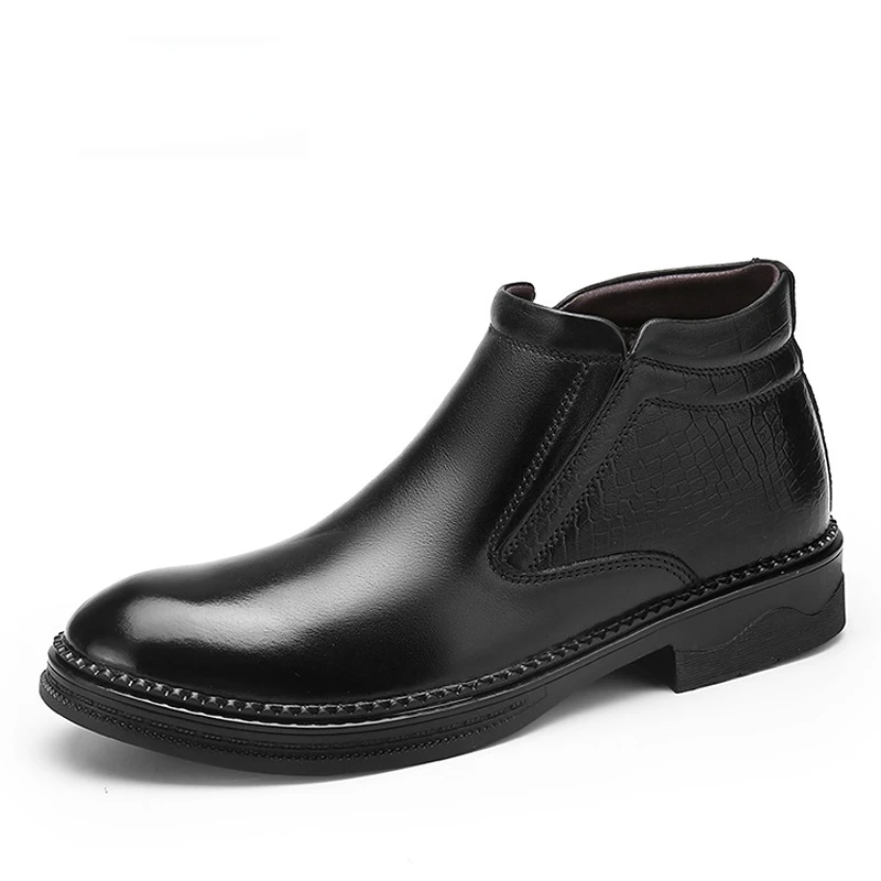 Natural Leather Men Boots Handmade Anti-skid Outdoor Autumn/Winter Boots Shoes Quality Warm Bussiness Ankle Boots
Natural Leather Men Boots Handmade Anti-skid Outdoor Autumn/Winter Boots Shoes Quality Warm Bussiness Ankle Boots