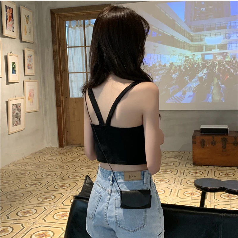 Summer Clothes For Women See Through Top Plain T Shirt Tee Shirts For Women Clothing Korean Fashion Vest Short Suspenders Female
Summer Clothes For Women See Through Top Plain T Shirt Tee Shirts For Women Clothing Korean Fashion Vest Short Suspenders Female