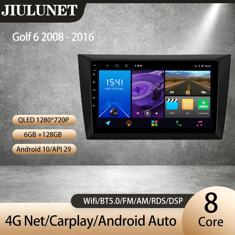 Автомагнитола JIULUNET для Volkswagen Golf 6 2008-2016, Автомагнитола для Carplay с голосовым ии, мультимедийным видеоплеером, навигацией, GPS, Android, 2 Din
Автомагнитола JIULUNET для Volkswagen Golf 6 2008-2016, Автомагнитола для Carplay с голосовым ии, мультимедийным видеоплеером, навигацией, GPS, Android, 2 Din