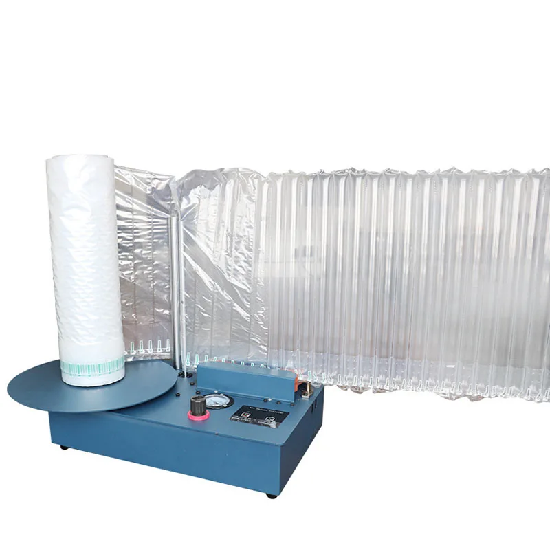 Multifunctional buffer air cushion machine Automatic air column inflator Milk powder bag Air column coil for express packaging
Multifunctional buffer air cushion machine Automatic air column inflator Milk powder bag Air column coil for express packaging
