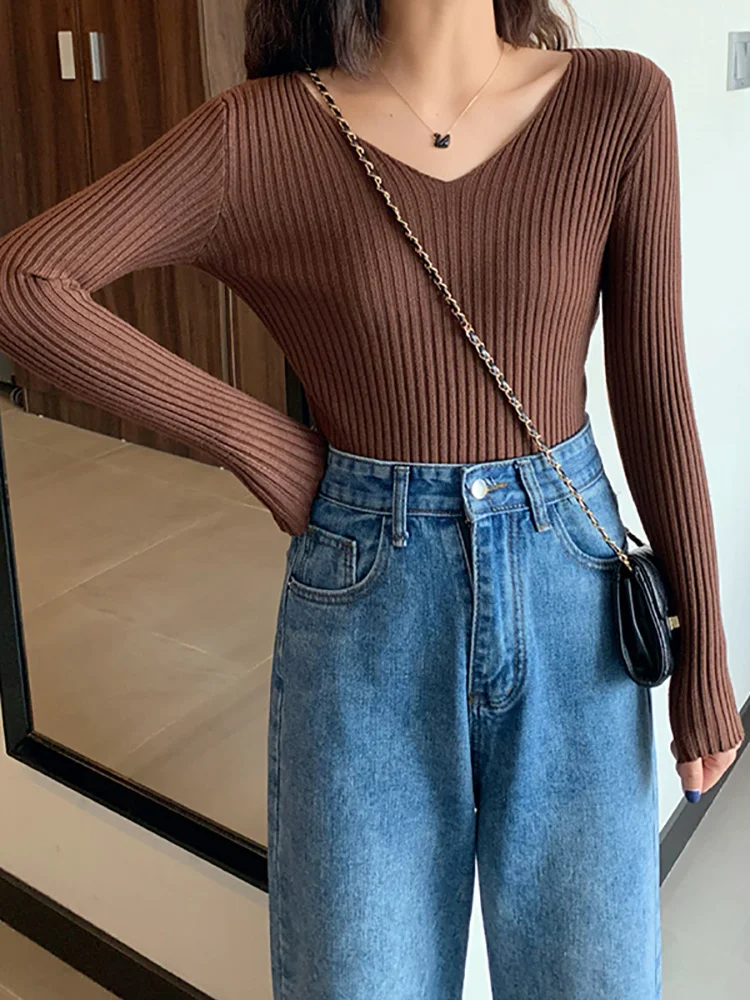 2023Hot sale Basic B-neck Solid Autumn Winter Pullover Women Female Knitted Ribbed Sweater Slim Long Sleeve Badycon High Quality
2023Hot sale Basic B-neck Solid Autumn Winter Pullover Women Female Knitted Ribbed Sweater Slim Long Sleeve Badycon High Quality