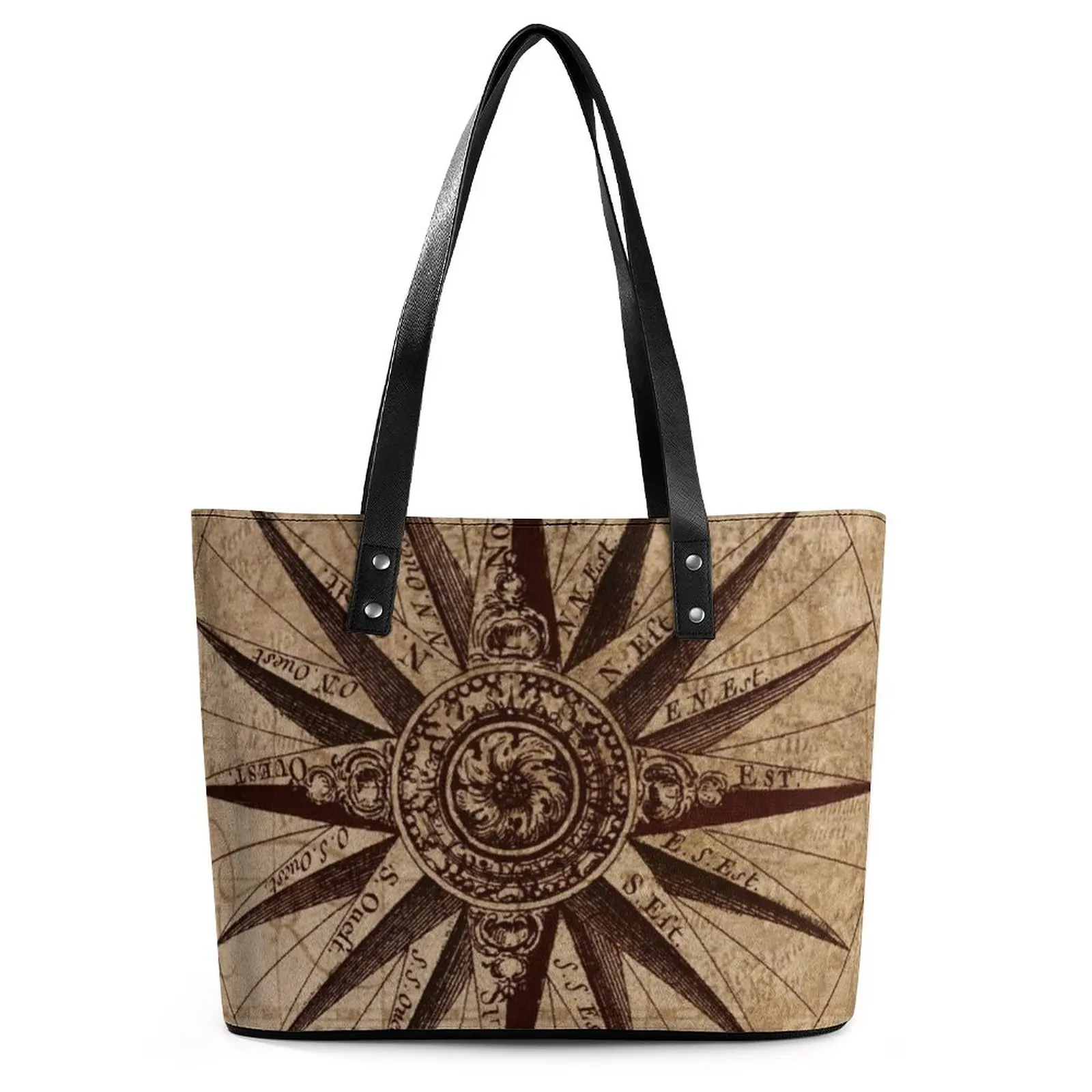 Map with Compass Handbags Student Viking Symbol Tote Bag Y2k Work Shoulder Bag Ziplock Print PU Leather Shopper Bags
Map with Compass Handbags Student Viking Symbol Tote Bag Y2k Work Shoulder Bag Ziplock Print PU Leather Shopper Bags