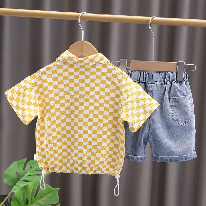 1 year baby birthday infant boy clothes sets plaid suit for toddler boys baby clothing outfits sets shirt + denim shorts suits
1 year baby birthday infant boy clothes sets plaid suit for toddler boys baby clothing outfits sets shirt + denim shorts suits