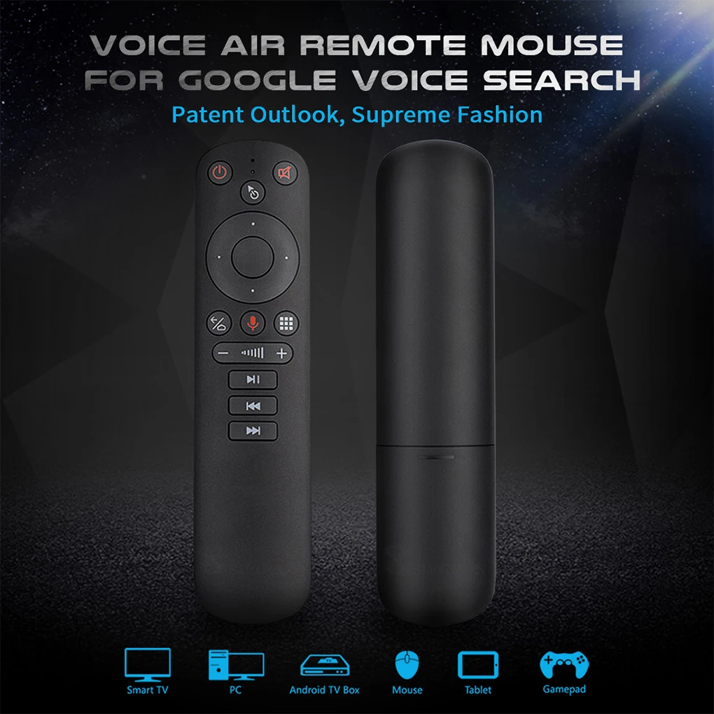 

G50S Fly Mouse Smart Voice Professional Gyroscope Remote Control Wireless Keyboard Battery-operated TV Box Receiver