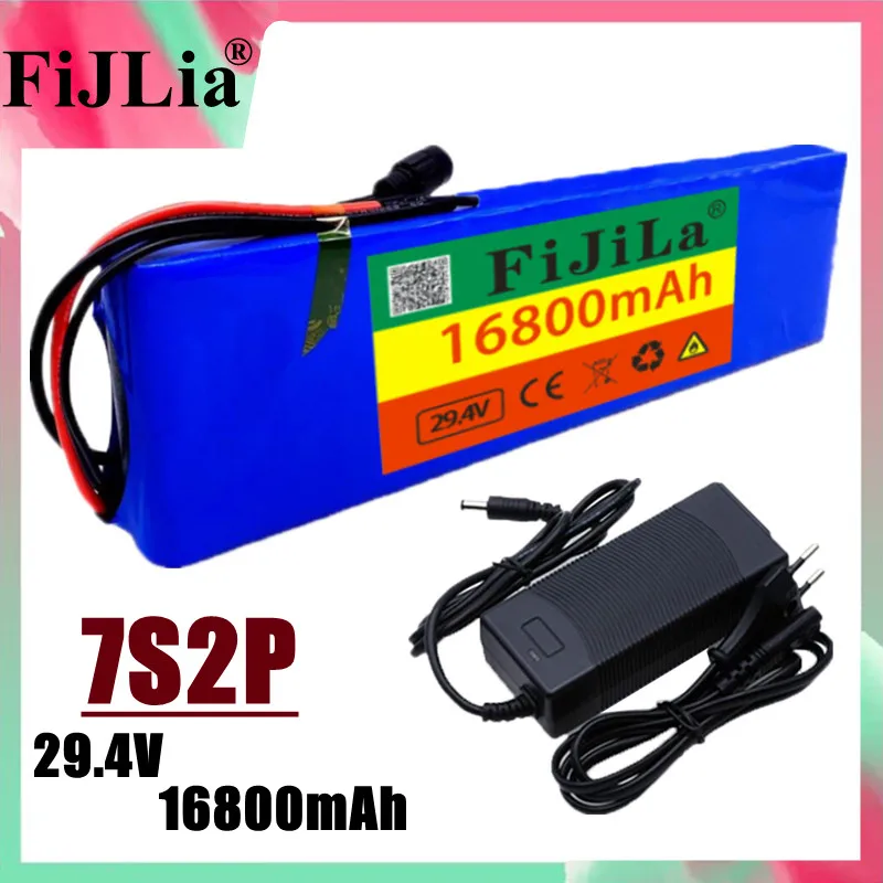 24V 12Ah 7S2P 18650 Li-Ion Oplaadbare Batterij 29.4V 16800Mah Elektrische Fiets Bromfiets Balanceren Scooter + 29.4V 2A Charger
24V 12Ah 7S2P 18650 Li-Ion Oplaadbare Batterij 29.4V 16800Mah Elektrische Fiets Bromfiets Balanceren Scooter + 29.4V 2A Charger