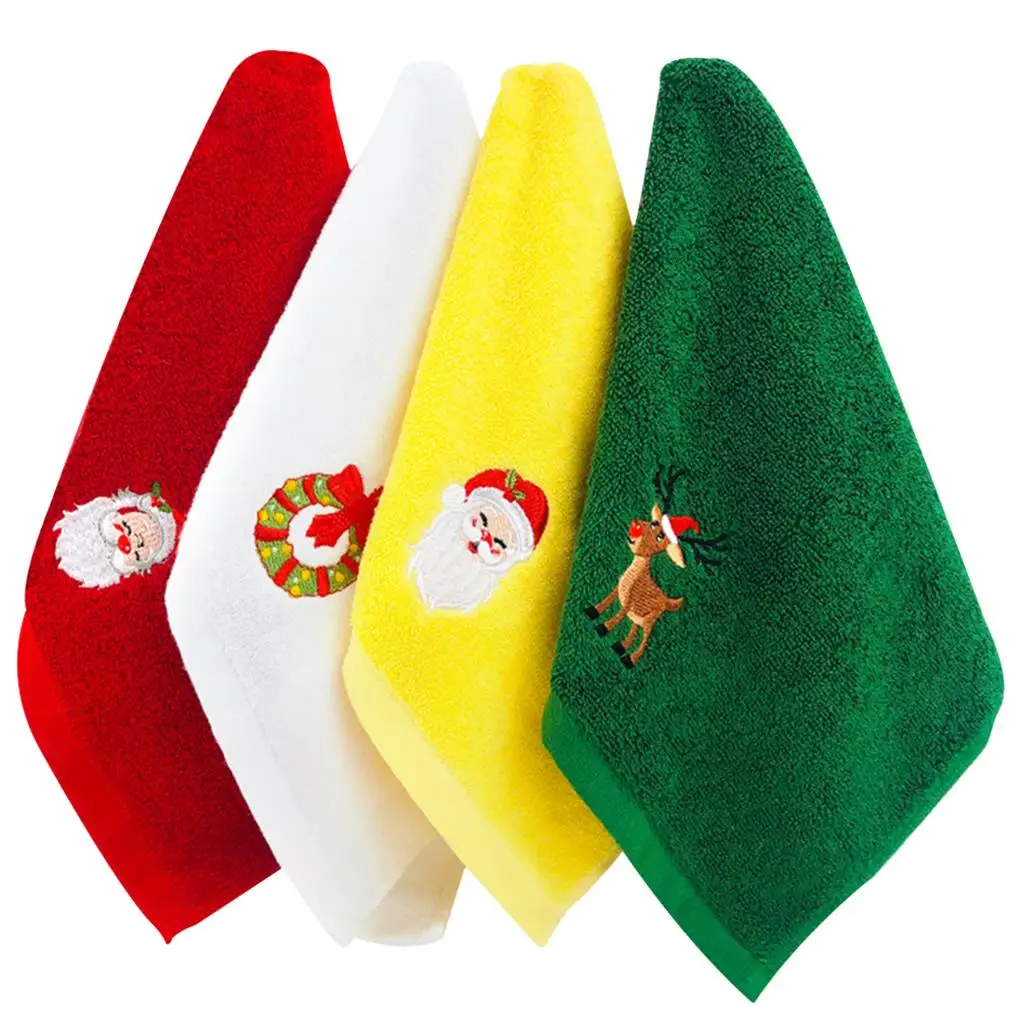 

Красный Санта-Клаус, новогодний подарок, рождественские аксессуары, рождественское кухонное чайное полотенце, домашние полотенца, ткань для мытья ванной, для мужчин и женщин, для спортзала