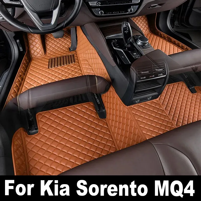 Автомобильный Ковер, напольный коврик для Kia Sorento MQ4 2021 2022 2023, Водонепроницаемые кожаные кошачьи напольные коврики, автомобильные аксессуары
Автомобильный Ковер, напольный коврик для Kia Sorento MQ4 2021 2022 2023, Водонепроницаемые кожаные кошачьи напольные коврики, автомобильные аксессуары