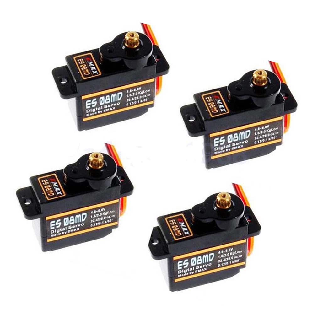 EMAX ES08MDII ES08MD II металлическая Шестерня цифровой сервопривод sg90 ES08A ES08MA MG90S TREX 450