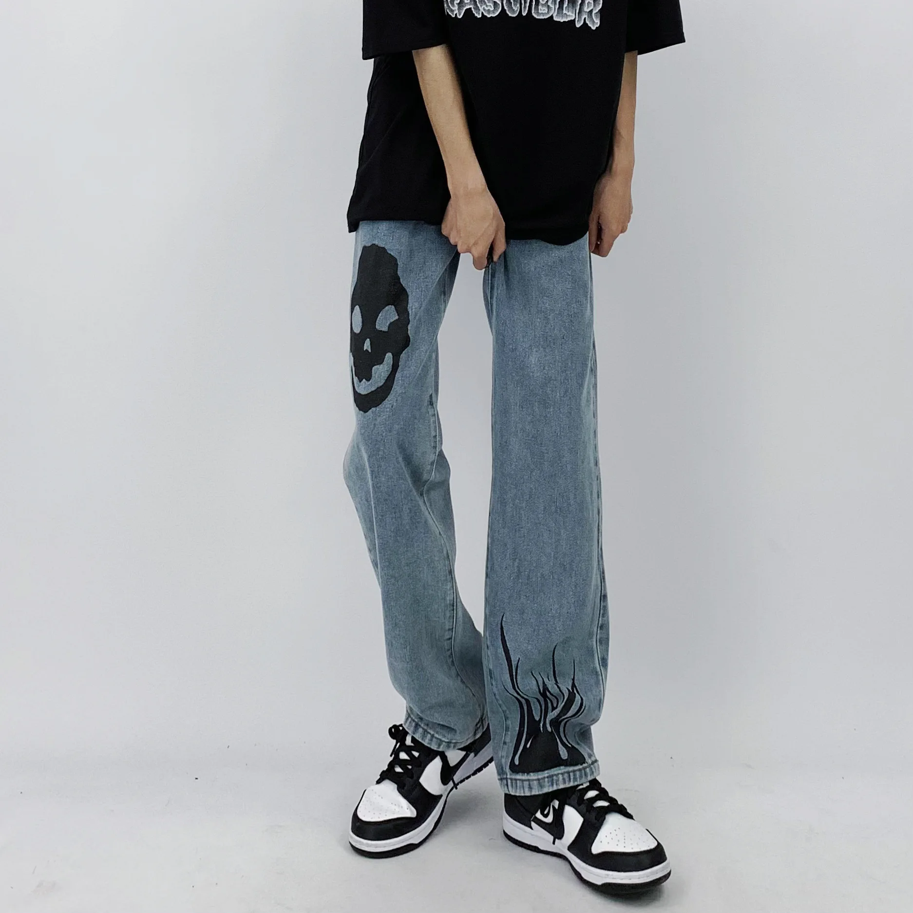 Four Seasons Men's Jeans High Street Cactus Print Loose Unisex Korean Fashion Jeans Hip Hop Y2k Men Clothing Ins Hot Sale JEANS
Four Seasons Men's Jeans High Street Cactus Print Loose Unisex Korean Fashion Jeans Hip Hop Y2k Men Clothing Ins Hot Sale JEANS