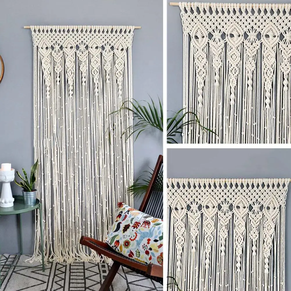 Wall Hanging Curtain Boho Door Window Hanging Curtain Woven Tapestry Wall Decor Home Ornament for Apartment Bedroom Living Room
Wall Hanging Curtain Boho Door Window Hanging Curtain Woven Tapestry Wall Decor Home Ornament for Apartment Bedroom Living Room