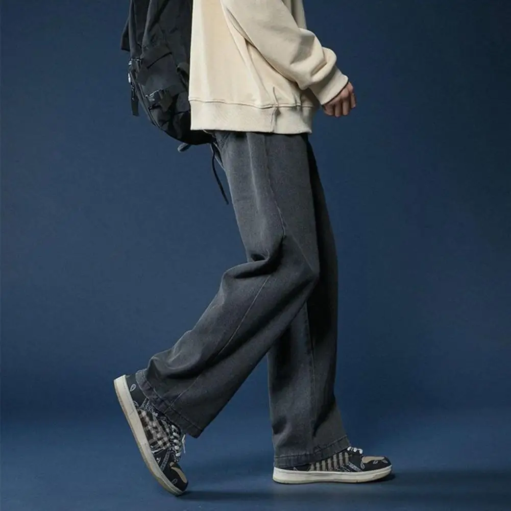 Retro Jeans Anti-pilling Denim Trousers Casual Straight Wide Leg Denim Long Pants
Retro Jeans Anti-pilling Denim Trousers Casual Straight Wide Leg Denim Long Pants