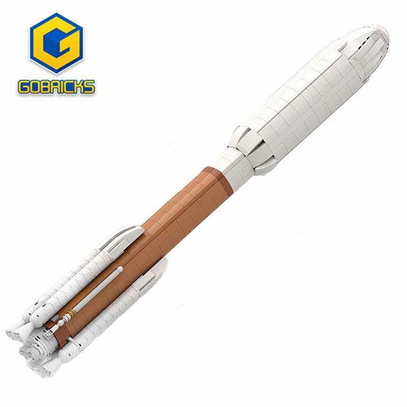 

Gobricks Building Blocks Launch Ultimate Atlas V 1:110 Saturn V Scale Rocket Kit Space Launch Mars Explore Vehicle Brick Model