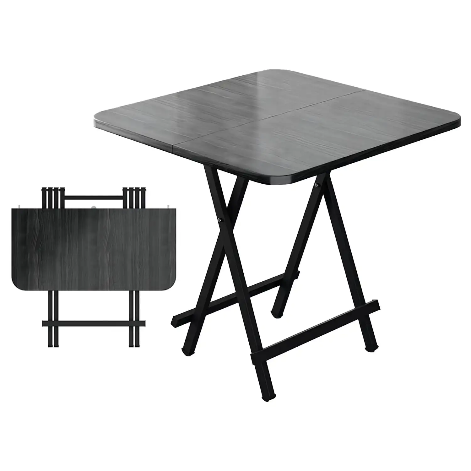 SUGIFT Square Folding Table Portable Indoor Outdoor Picnic Party Dining Camp Tables, Black 
SUGIFT Square Folding Table Portable Indoor Outdoor Picnic Party Dining Camp Tables, Black