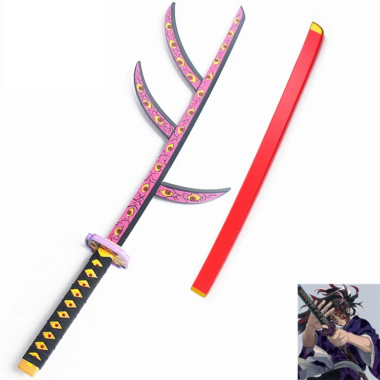 Anime Demon Slayer Black Death Mou Blade Winding Performances COSPLAY Weapon Prop Weapon Prop Double Knife Bamboo Wood Model
Anime Demon Slayer Black Death Mou Blade Winding Performances COSPLAY Weapon Prop Weapon Prop Double Knife Bamboo Wood Model