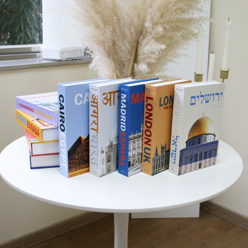 Vacation Series Fake Books for Decoration Colorful Hotel Club Fake Books Ornament for Coffee Table Room Decorations Book
Vacation Series Fake Books for Decoration Colorful Hotel Club Fake Books Ornament for Coffee Table Room Decorations Book