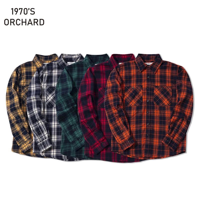 Long Sleeve Button Up Plaid Shirt for Men Casual Classic Checkered Shirts Male Tops Outfits Double Pockets Heavy Weight Thick
Long Sleeve Button Up Plaid Shirt for Men Casual Classic Checkered Shirts Male Tops Outfits Double Pockets Heavy Weight Thick