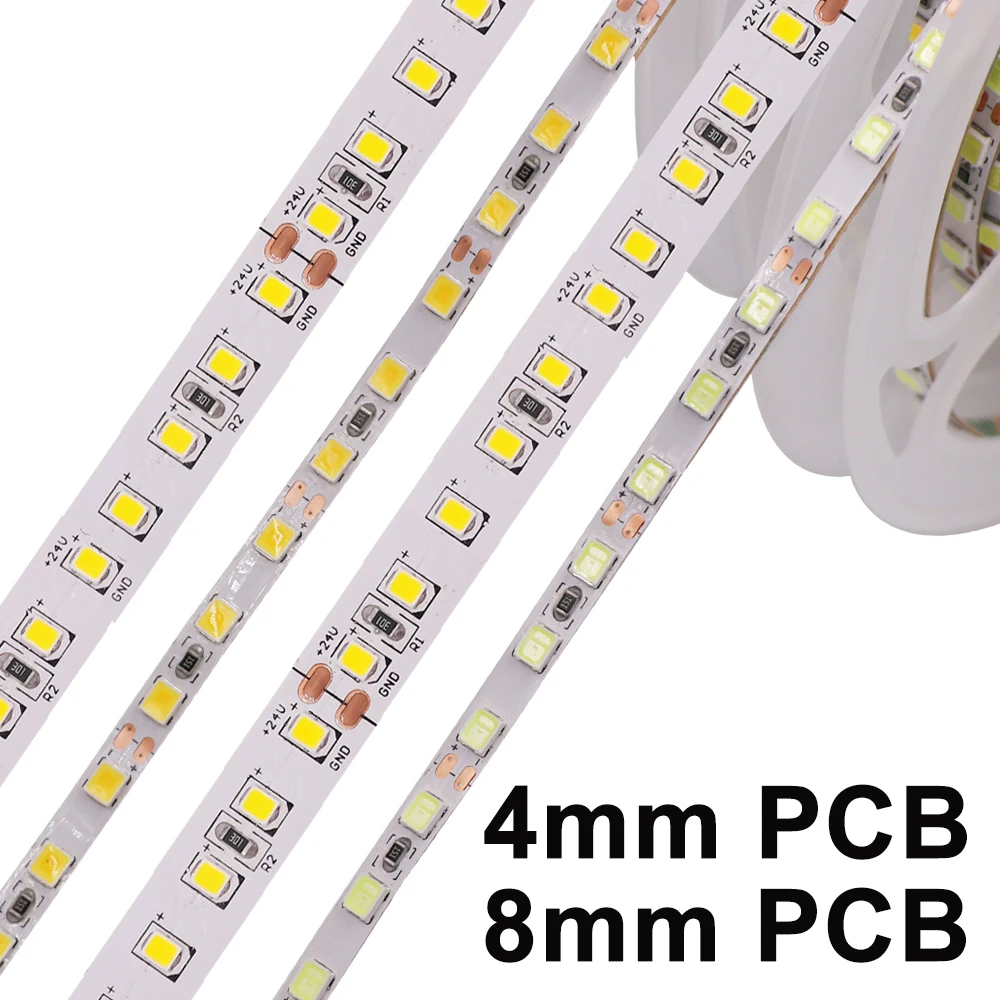 СВЕТОДИОДНАЯ лента SMD 2835 12 В 4 мм 8 ширина 120 светодиодов/м Светодиодная 3000K 4000K 6000K