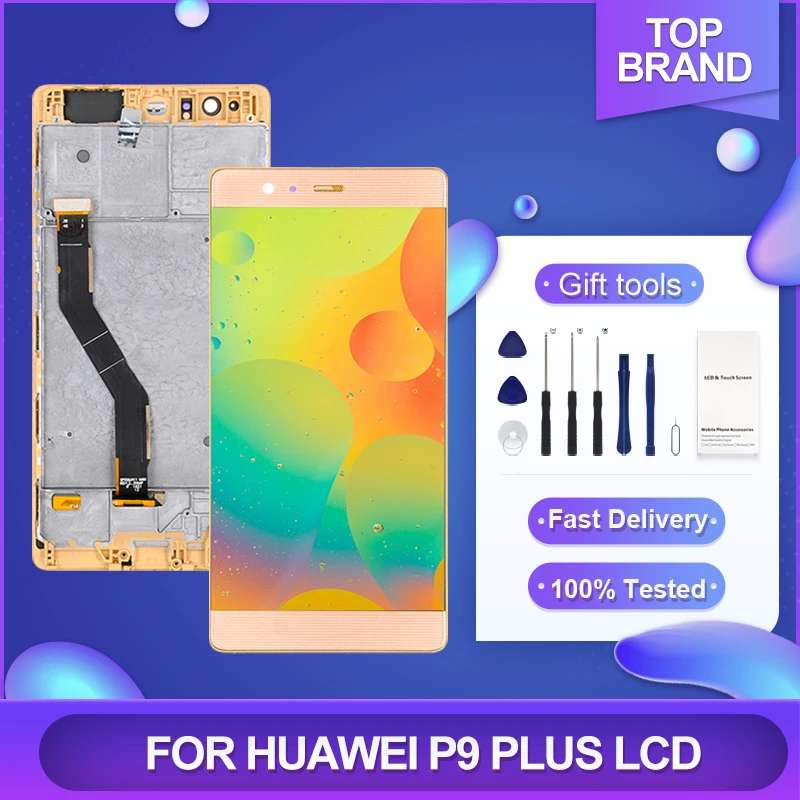 

1 шт., 5,5 дюймовый дисплей для Huawei P9 Plus, ЖК-дисплей, сенсорный экран, панель, дигитайзер, le29 AL10, в сборе с инструментами, бесплатная доставка