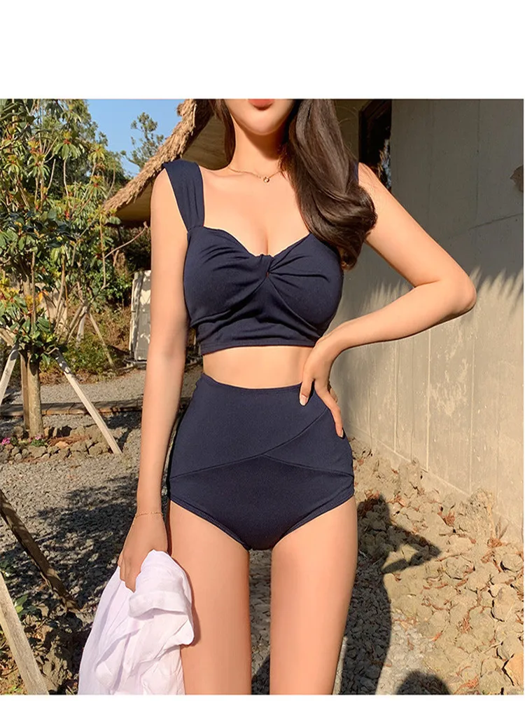 Push Up Bikini High Waist Solid 2022 Sexy Bathing Suit Korean Style Women Swimsuit Two-Piece Set Mujer 수영복 비키니 비키니 Girl Biquini
Push Up Bikini High Waist Solid 2022 Sexy Bathing Suit Korean Style Women Swimsuit Two-Piece Set Mujer 수영복 비키니 비키니 Girl Biquini
