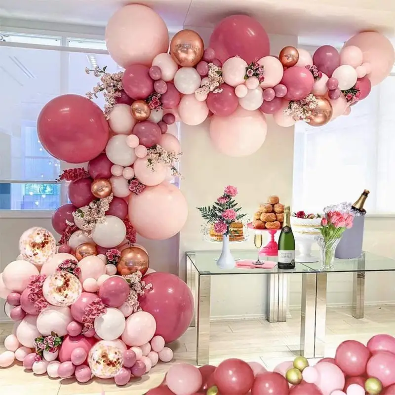 109pcs Pink Balloon Arch Garland Kit Latex Balloon Roodm Decor Confetti Gold Balloon Wall Balloon Wall Kit for Wedding DIY Party
109pcs Pink Balloon Arch Garland Kit Latex Balloon Roodm Decor Confetti Gold Balloon Wall Balloon Wall Kit for Wedding DIY Party