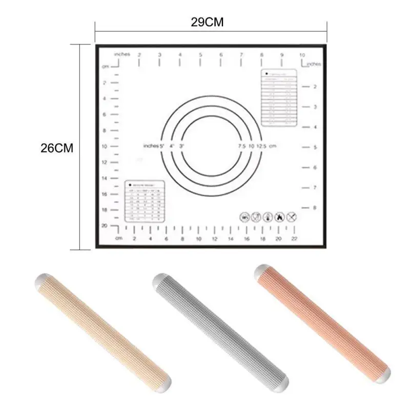 1 Set Kitchen Accessories Oversize Silicone Baking Mat Beech Solid Wood Household Dumpling Skin Rolling Pins Dough Baking Tool
1 Set Kitchen Accessories Oversize Silicone Baking Mat Beech Solid Wood Household Dumpling Skin Rolling Pins Dough Baking Tool