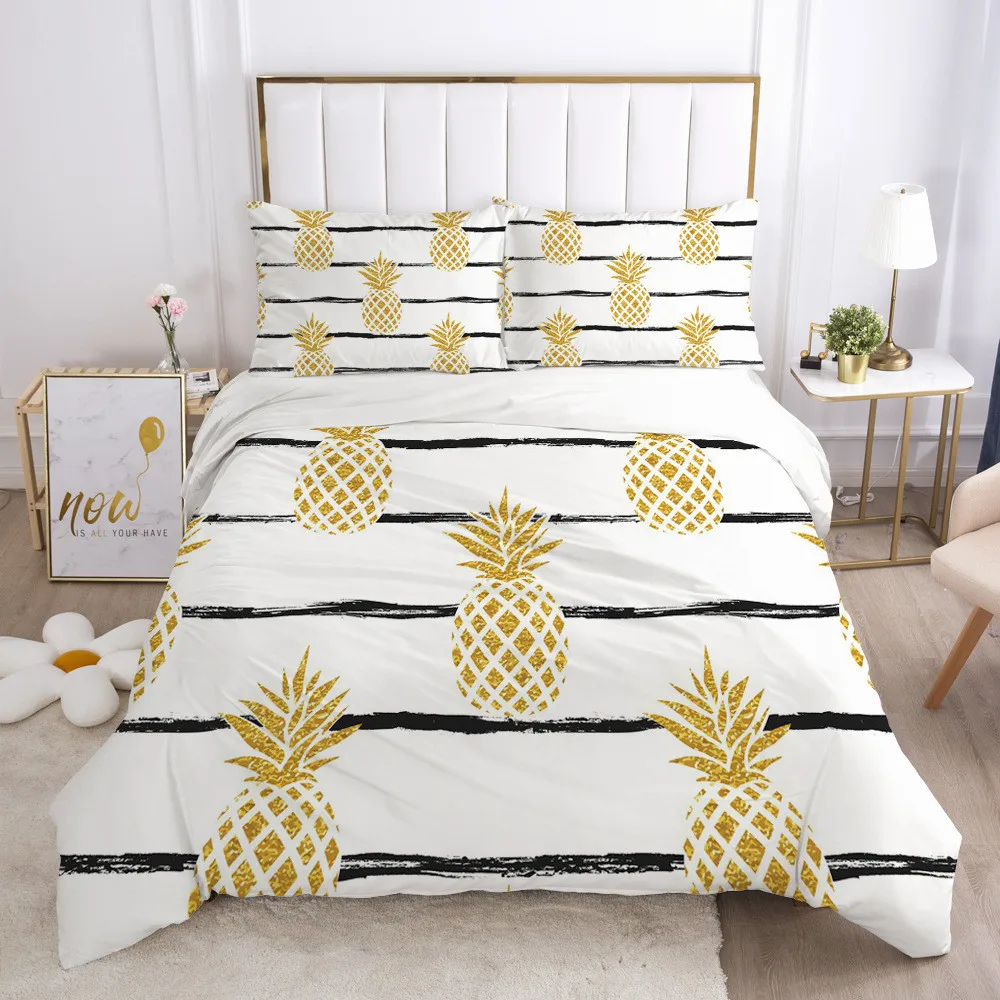 Pineapple Pattern Bedding Set Queen Size Plant Home Bedding Cover Single Bed Cover King Bed Set Duvet Cover
Pineapple Pattern Bedding Set Queen Size Plant Home Bedding Cover Single Bed Cover King Bed Set Duvet Cover