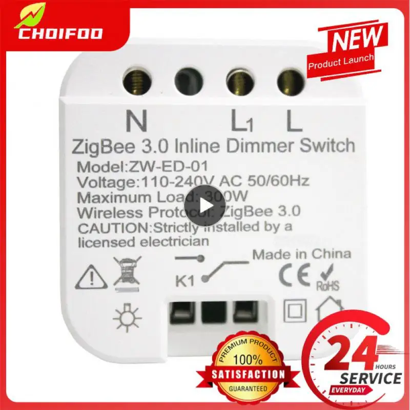 

Мини-контроллер для регулировки яркости Zigbee3.0, управление через приложение, переключатель защиты от перегрузки и короткого замыкания, дистанционное управление таймером, умный настенный переключатель