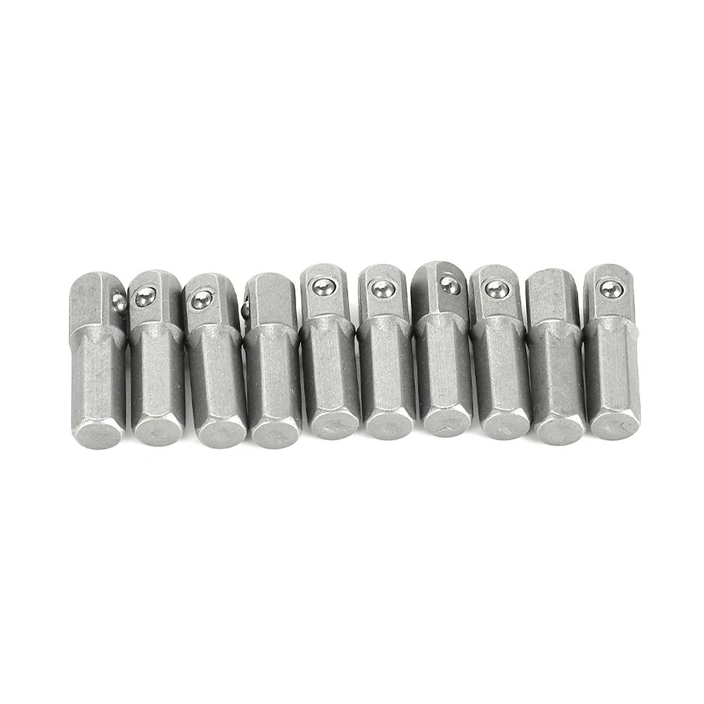 10pcs Impact Socket Adapter Converter 1/4" Hex Shank To 1/4" Square Drive 25mm Long Impact Drill Converter Tool Screwdriver Bit
10pcs Impact Socket Adapter Converter 1/4" Hex Shank To 1/4" Square Drive 25mm Long Impact Drill Converter Tool Screwdriver Bit