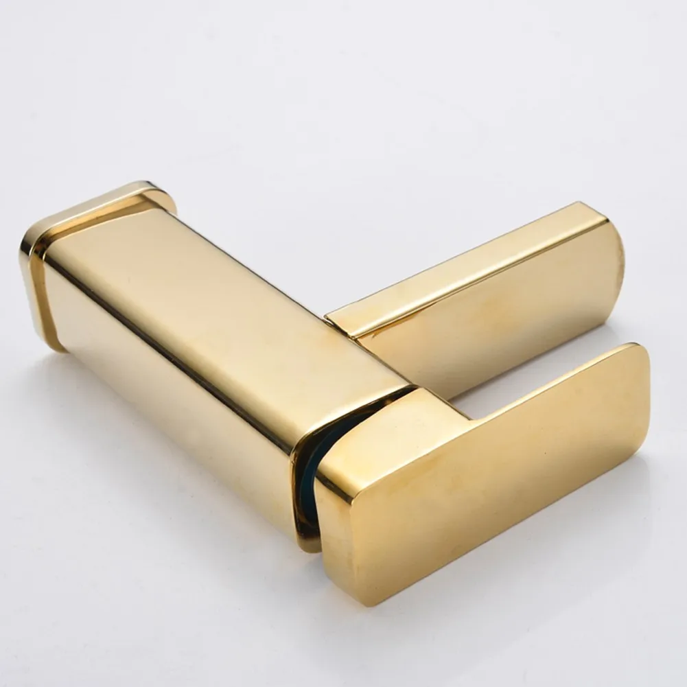 304 Stainless Steel Gold Waterfall Tap Monobloc Modern Bathroom Basin Sink Tap Hot & Cold Mixer Faucet Bathroom Accessories
304 Stainless Steel Gold Waterfall Tap Monobloc Modern Bathroom Basin Sink Tap Hot & Cold Mixer Faucet Bathroom Accessories