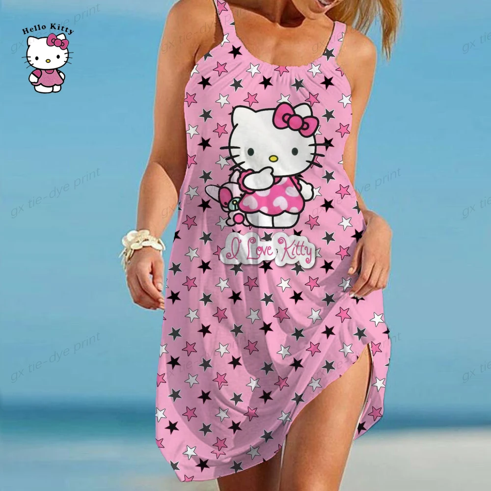 Мини-платье миди Hello Kitty, женское богемное пляжное повседневное сексуальное платье, женское платье с рисунком, вечерние платья
Мини-платье миди Hello Kitty, женское богемное пляжное повседневное сексуальное платье, женское платье с рисунком, вечерние платья