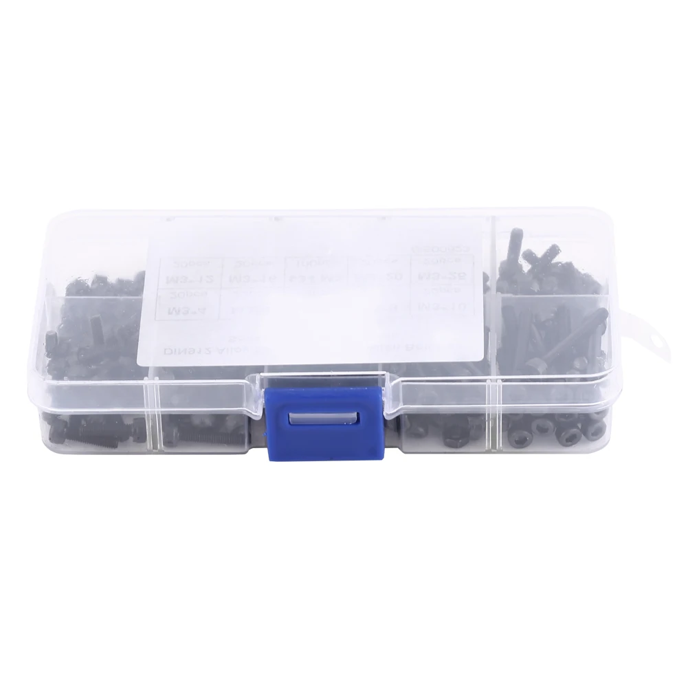 280Pcs/Box M3 Cap Head Hex Socket Bolt Screw Nut Metric Machine Fastener Assortment Set Cap Head Hex Socket Screw Cap Head Hex
280Pcs/Box M3 Cap Head Hex Socket Bolt Screw Nut Metric Machine Fastener Assortment Set Cap Head Hex Socket Screw Cap Head Hex