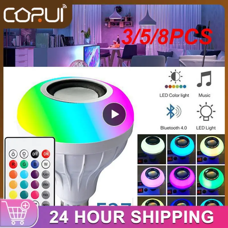 3/5/8PCS Dimmable Light Bulb Led Light Smart Life App Control Support Stage Infrared Remote Wireless Intelligent Music Bulb Lamp
3/5/8PCS Dimmable Light Bulb Led Light Smart Life App Control Support Stage Infrared Remote Wireless Intelligent Music Bulb Lamp