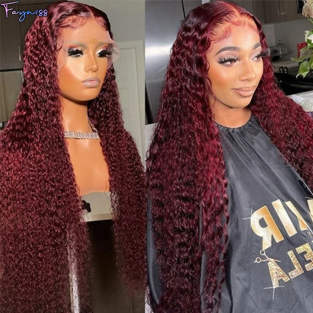 Burgundy 99J Curly 180% 13x4 Lace Front Wig Human Hair for Women Water Wave Brazilian Virgin Hair Glueless Lace Frontal Wigs
Burgundy 99J Curly 180% 13x4 Lace Front Wig Human Hair for Women Water Wave Brazilian Virgin Hair Glueless Lace Frontal Wigs