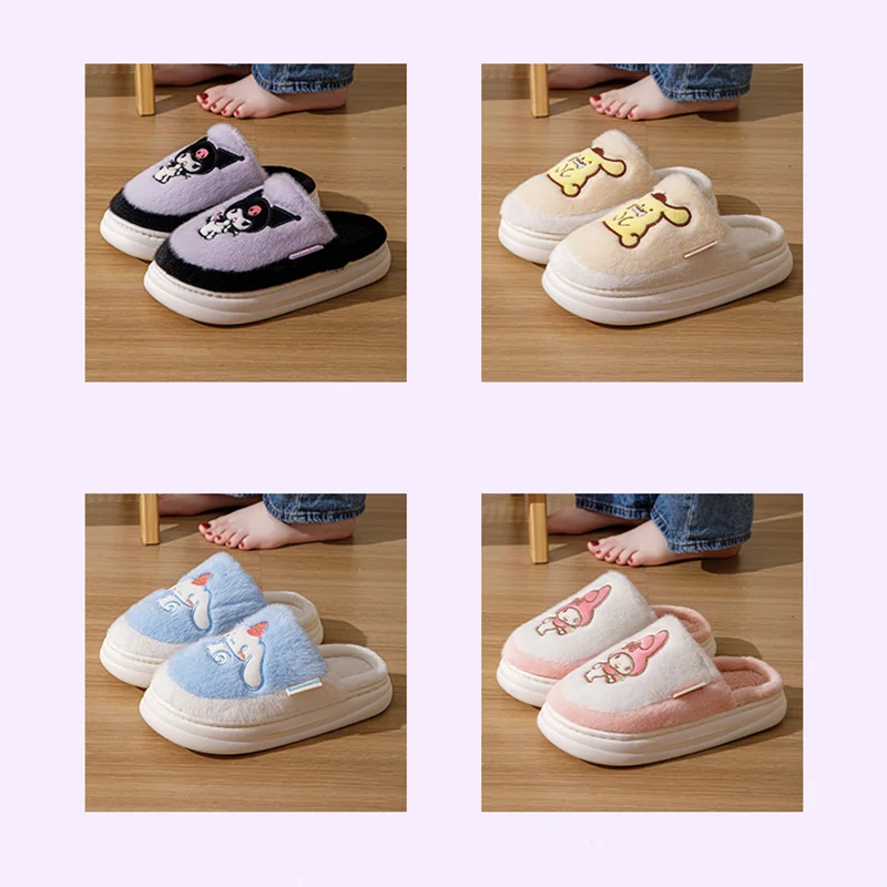Новинка, Симпатичные женские зимние домашние тапочки Sanrios Hello Kittys, Нескользящие теплые плюшевые домашние тапочки My Melody для пар, плюшевая обувь
Новинка, Симпатичные женские зимние домашние тапочки Sanrios Hello Kittys, Нескользящие теплые плюшевые домашние тапочки My Melody для пар, плюшевая обувь