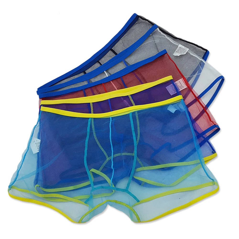 Transparent Mesh Underwear Men Sheer Boxer Briefs See Through Panties Erotic Lingerie Boxer Short Bulge Pouch Sheer Underpants
Transparent Mesh Underwear Men Sheer Boxer Briefs See Through Panties Erotic Lingerie Boxer Short Bulge Pouch Sheer Underpants