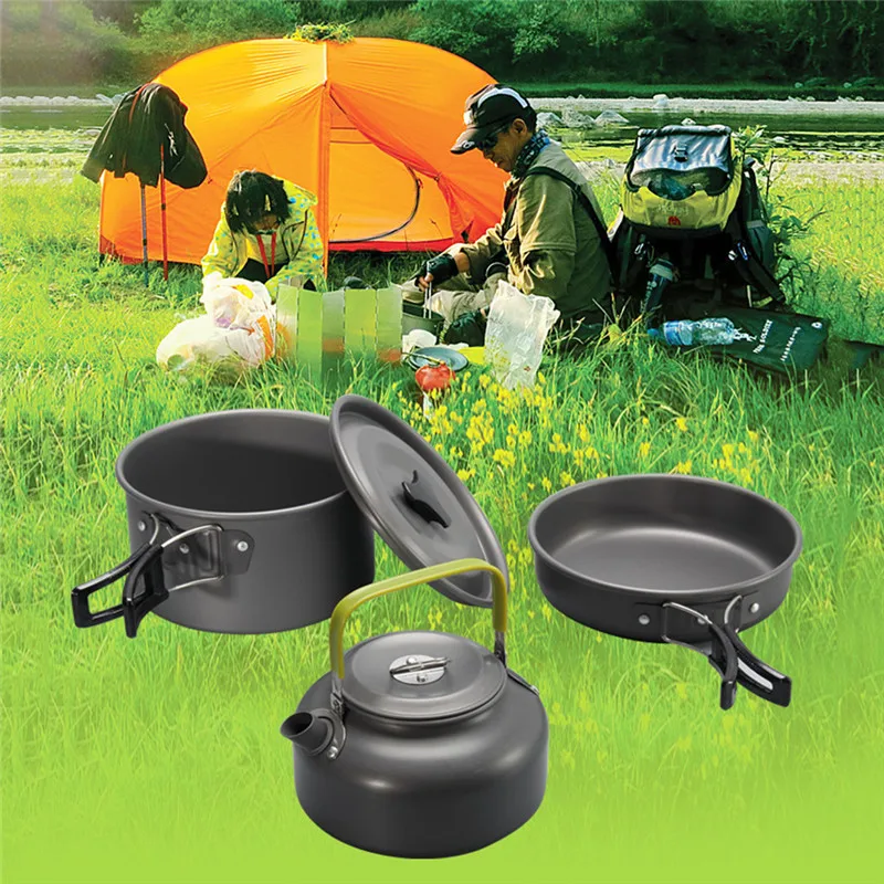 Quality Camping Cookware Outdoor Cookware Set Camping Tableware Cooking Set Travel Tableware Cutlery Utensils Hiking Picnic Set
Quality Camping Cookware Outdoor Cookware Set Camping Tableware Cooking Set Travel Tableware Cutlery Utensils Hiking Picnic Set