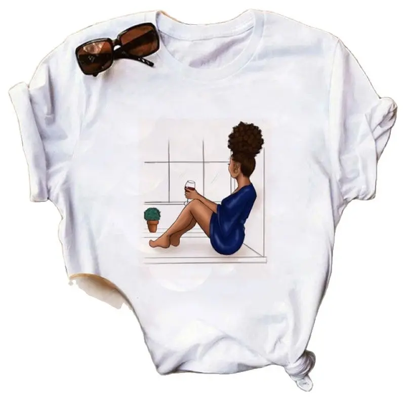 Women's African Fashion Girl Loose Cute Round Neck Short Sleeve T-shirt Tops Vintage Aesthetic Clothes Harajuku Graphic Tee
Women's African Fashion Girl Loose Cute Round Neck Short Sleeve T-shirt Tops Vintage Aesthetic Clothes Harajuku Graphic Tee