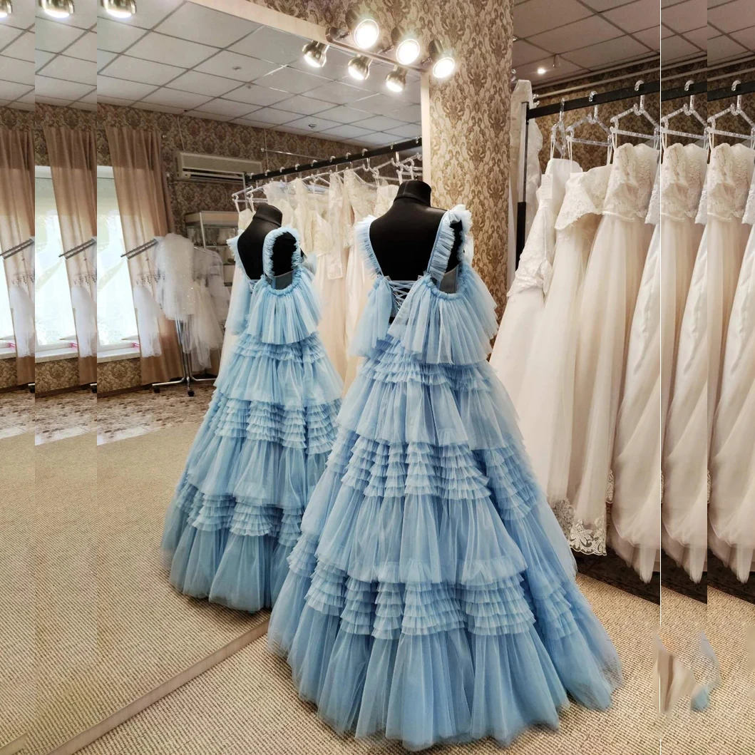 KSDN Blue Evening Dress Women Tieres Sleeveless Spaghetti Strapless Pleat Floor Length Formal Birthday Party Luxury Ball Gown
KSDN Blue Evening Dress Women Tieres Sleeveless Spaghetti Strapless Pleat Floor Length Formal Birthday Party Luxury Ball Gown