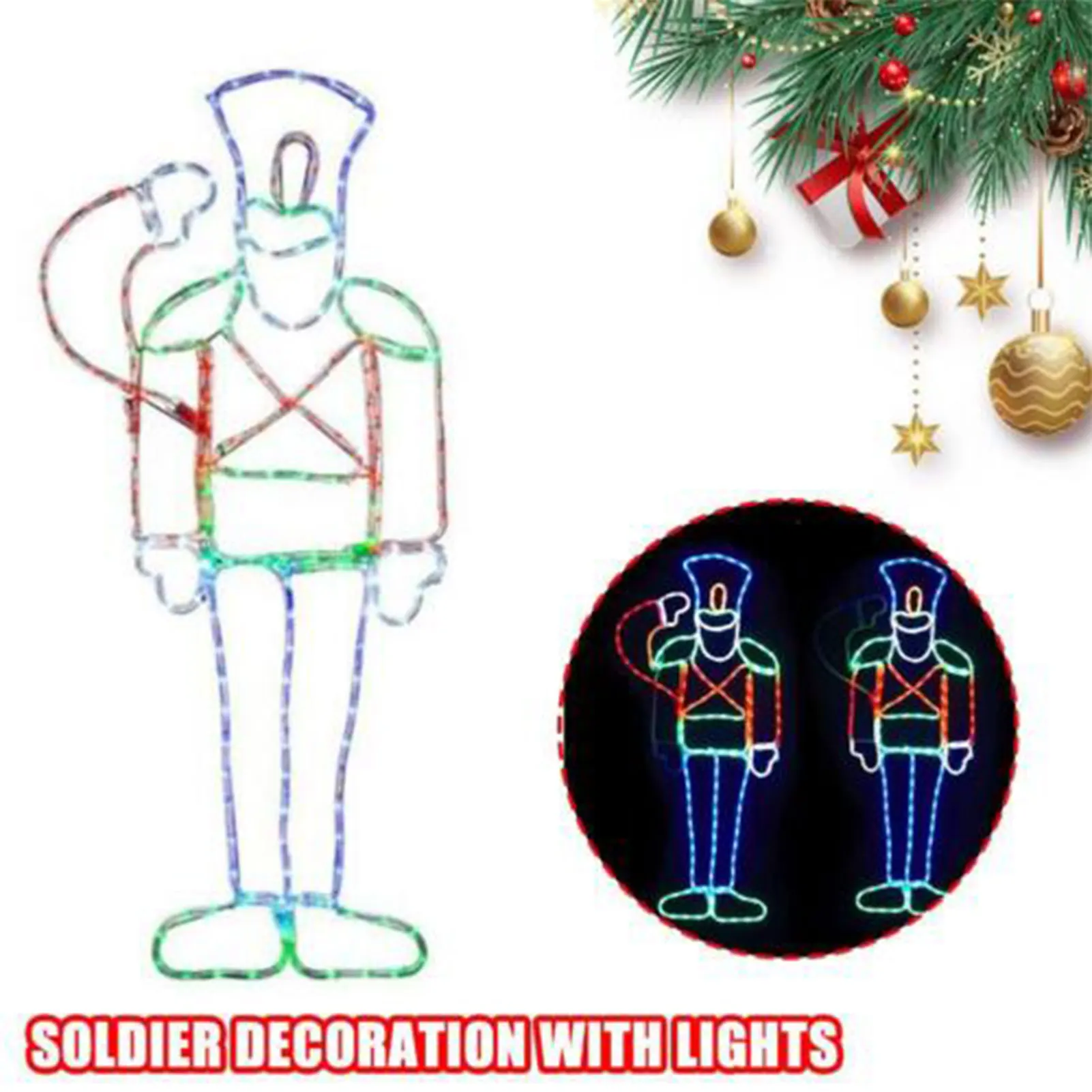 Soldier Nutcracker Outdoor Decoration Led Light Waterproof Wear-resistant and Tear-resistant Suitable for Lawn Garden Decor
Soldier Nutcracker Outdoor Decoration Led Light Waterproof Wear-resistant and Tear-resistant Suitable for Lawn Garden Decor
