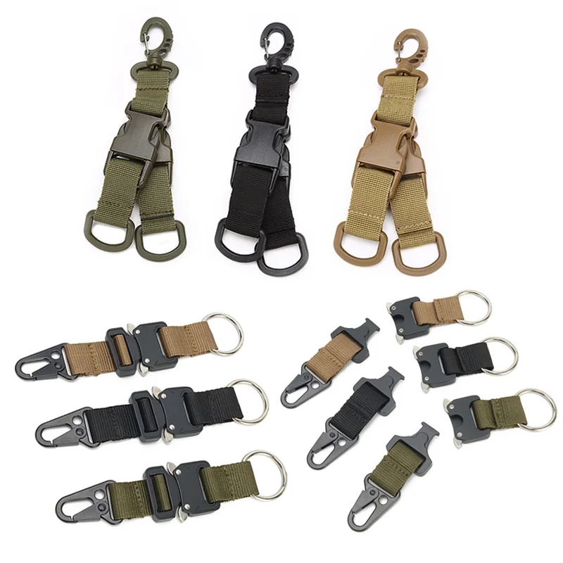 1PCS Tactical Double-split Carabiner Webbing Backpack Hook Multifunctional D-Shaped Keychain Quick Release Hanging Buckle
1PCS Tactical Double-split Carabiner Webbing Backpack Hook Multifunctional D-Shaped Keychain Quick Release Hanging Buckle