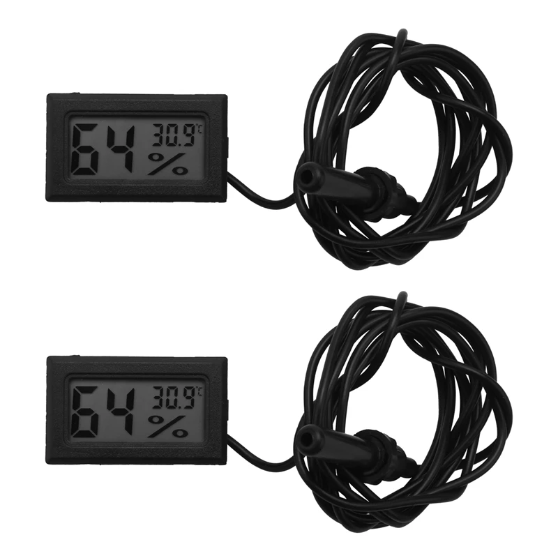 Promotion! 2X Mini LCD Digital Thermometer Hygrometer Convenient Temperature Sensor Humidity Meter Gauge Instruments Cable, Blac
Promotion! 2X Mini LCD Digital Thermometer Hygrometer Convenient Temperature Sensor Humidity Meter Gauge Instruments Cable, Blac